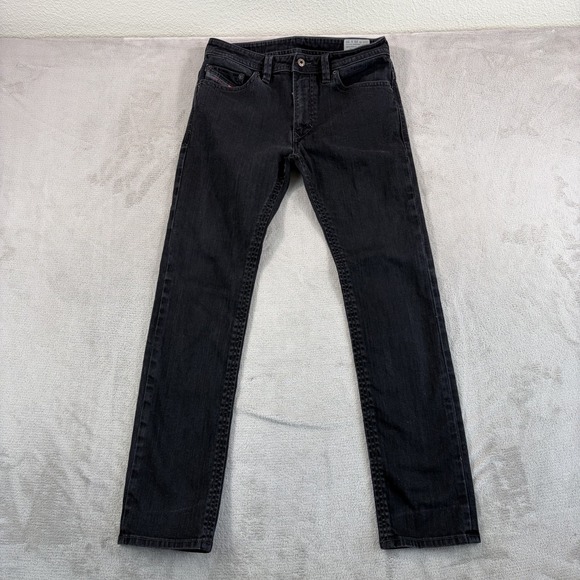 Diesel Thavar Slim Skinny Jeans Black 0Z886 Stretch Wash Actual 29x30 (Tag 28)